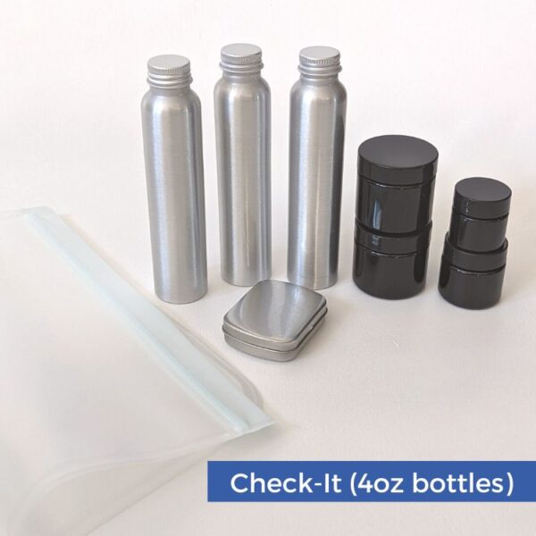 2.7oz Aluminum Travel Toiletry Bottle - Sustainable Travel & Living